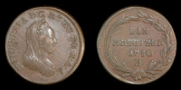 Austria - Maria Theresa - 1780H - 1 Kreutzer