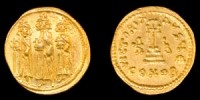 Heraclius, Heraclius Constantine and Heraclonas - Gold Solidus