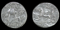 M Amemilius and Pub Plautius Hypsaeus - Denarius