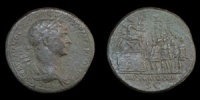 Trajan - Emperor Addressing Troops - Sestertius
