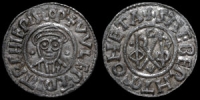 Archbishops of Canterbury - Wulfred - Group II Transitional Monogram Penny - Canterbury, Sæbeorht