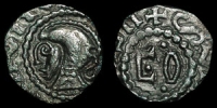 Anglo-Saxon - Extremely Rare Helmeted Type (Int90?) - Continental Sceatta