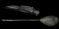 Græco-Persian - Achaemenid - Very Rare Zoomorphic Silver Spoon