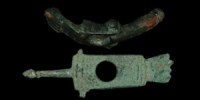 Roman - Two Bronze Phallic Knife Quillons