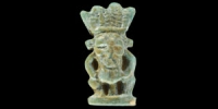 Faience Bifacial Bes Amulet