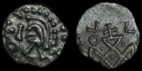 Anglo-Saxon - Extremely Rare Insular Cross Type - Eclectic Sceatta