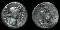 Roman Imperatorial - Julius Caesar - Ceres Denarius