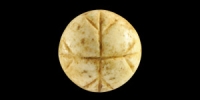 Calcite Gaming Piece with Cross