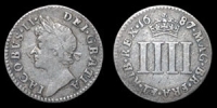 James II - Groat - 1687/6