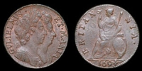 William and Mary - Copper Farthing - 1694