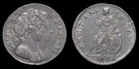 William and Mary - Proof Silver Farthing - 1694
