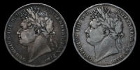 George IV - Halfcrowns(2) - 1820, 1821