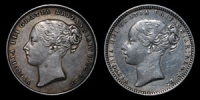 Victoria - Shillings(2) - 1846, 1875(die 64)