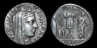Roman Republic - L. Aemilius Lepidus Paullus - Denarius
