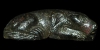 Roman - Bronze Sleeping Dog Figurine