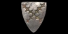 Bronze Sir Robert de Tibetot Heraldic Stud