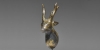 Bronze Stag-Head Heraldic Mount