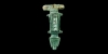 Bronze Hinge-Headed Enamelled Brooch