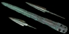 Bronze Age - British Rapier and Two Luristan Arrowheads