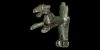 Bronze Pouncing Lion Mount