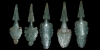 Italic - Collection of Five Bronze Belt Hooks
