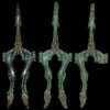 Italic - Set of Three Bronze Antelope Belt Hooks