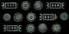 Roman - Thirteen Piece Millefiori Military Sword Belt Set