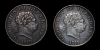 George III - Halfcrowns(2) - 1817, 1818