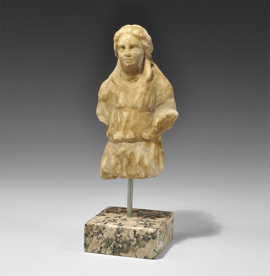 Roman Marble Figure of a Young Woman