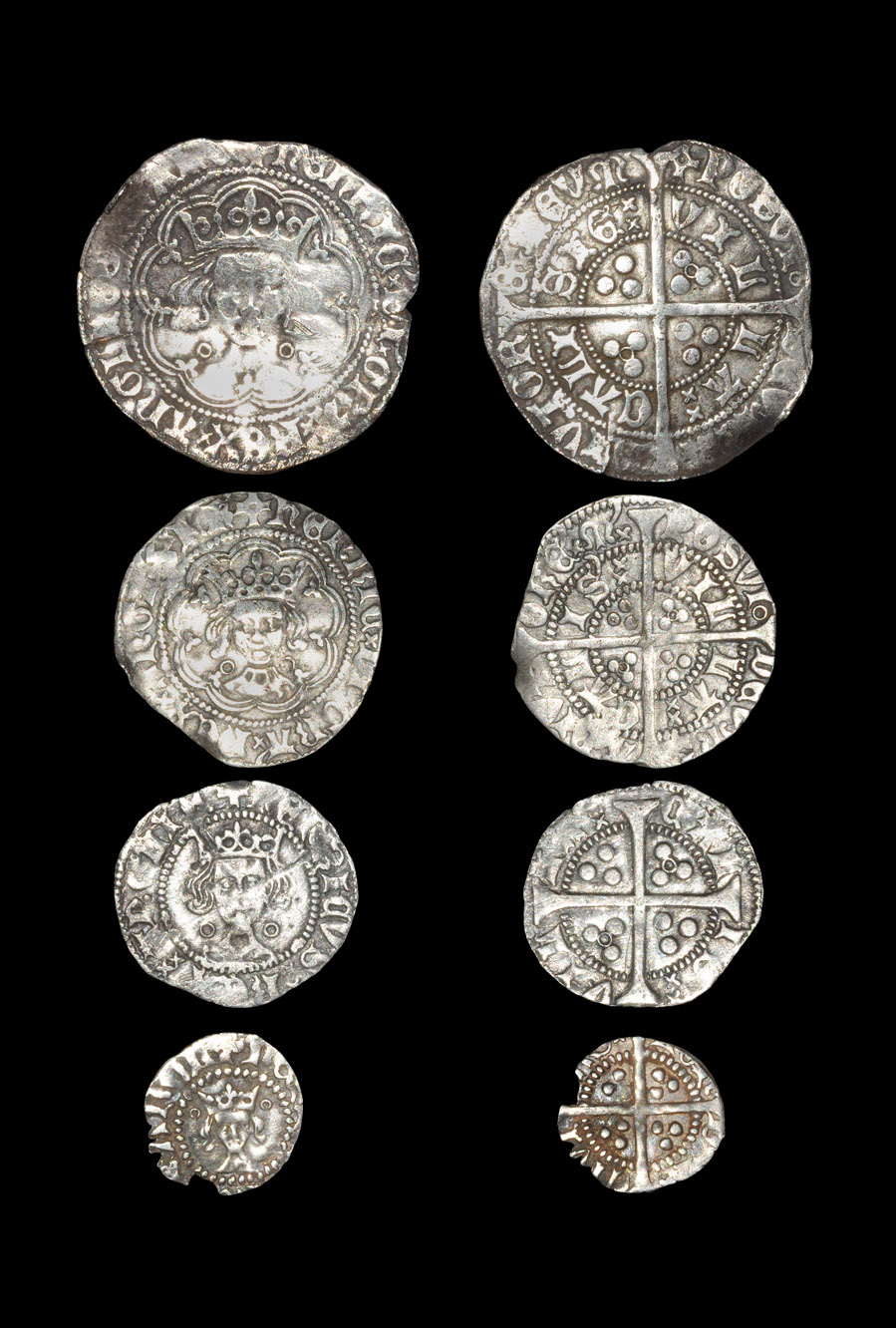 English Medieval Henry VI - Annulet, Groat, Halfgroat, Penny and Halfpenny [4