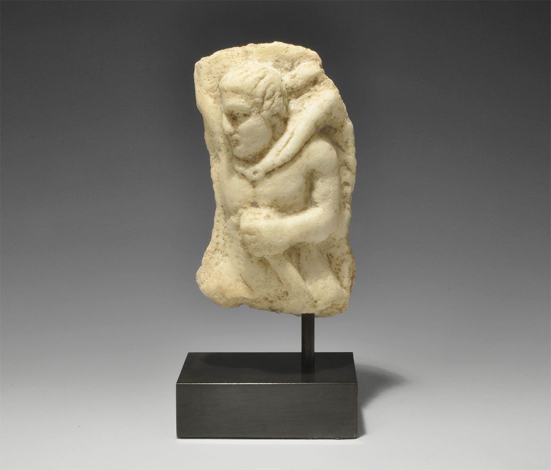 Roman Marble Figure With Dagger