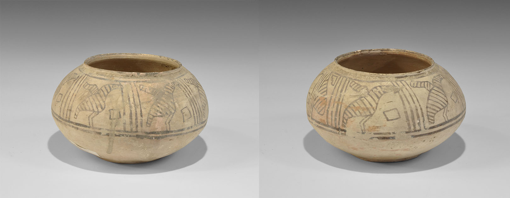 Indus Valley Mehrgarh Bichrome Ceramic Figural Jar