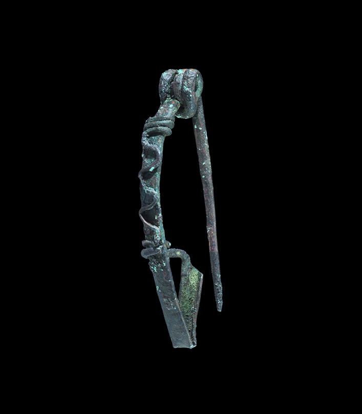 Iron Age Celtic La Tène II Brooch with Snake