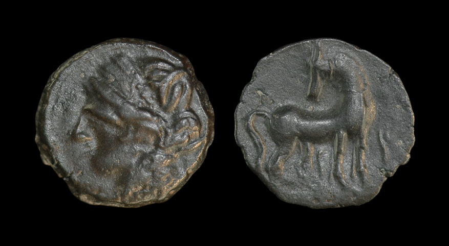 Greek Carthage - Zeugitana - 'Horse' - AE Unit