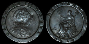 George III - 1797 - Cartwheel Twopence - Patch Box