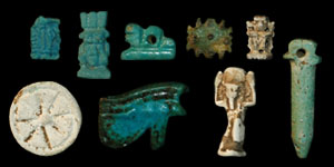 Egypt - Eight Amulets and One Seal