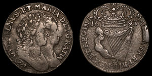Ireland - William and Mary - Halfpenny - 1693