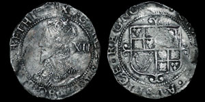 Charles I - Tower Shilling - Sun