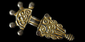 Early Medieval - Gothic - Silver-Gilt Bow Brooch