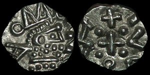 British Anglo-Saxon - Series D, Type 2c - Variant Sceatta