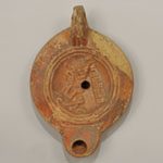 Roman - Oil Lamp - Cupid Playing with Hercules