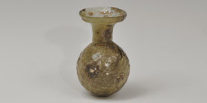 Late Roman - Eastern Meditterranean Mould-Blown Glass Sprinkler Flask