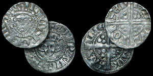 English Medieval - Henry III and Edward I Pennies - Bury St Edmunds Mint