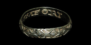 Post Medieval - Silver-Gilt Posy Ring - CVMFORT ME