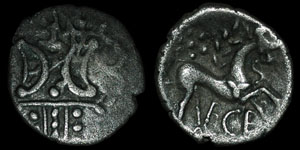 British Celtic - Iceni - Stepping Horse Ece - Silver Unit