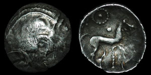 British Celtic - Iceni - Early Face/Horse Type - Silver Unit
