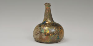 17th Century Onion Wine Bottle - With Original Contents
