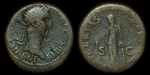 Roman Empire - Nerva - AE Dupondius