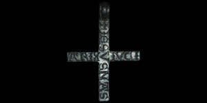 Medieval - Inscribed Silver Pendant Cross