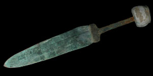 Bronze Age - Luristan Dagger with Stone Pommel
